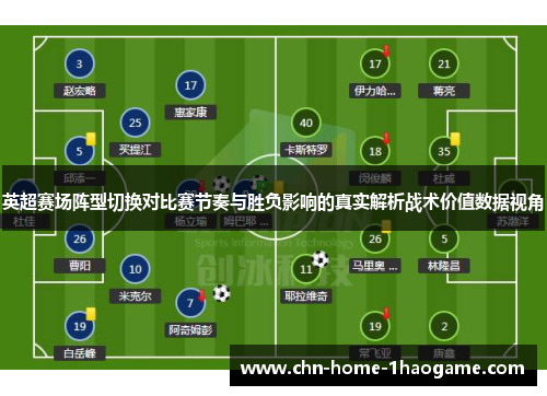英超赛场阵型切换对比赛节奏与胜负影响的真实解析战术价值数据视角